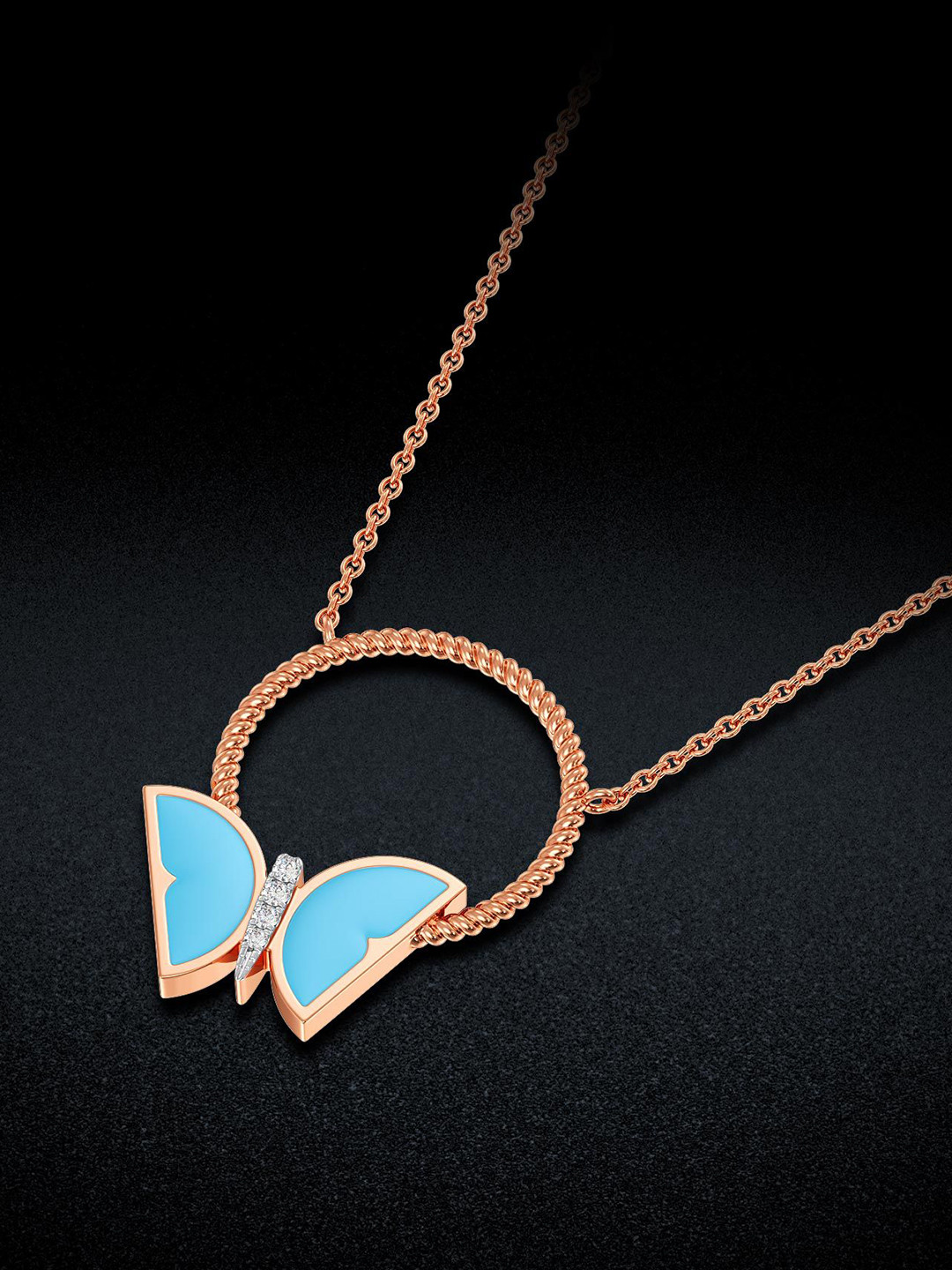 Joyalukkas Azure Halo Diamond Pendant