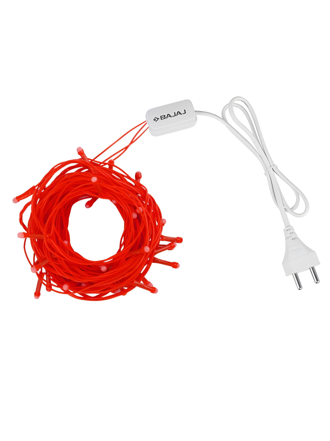Bajaj Glimmer Red Rice Shape LED String Lights