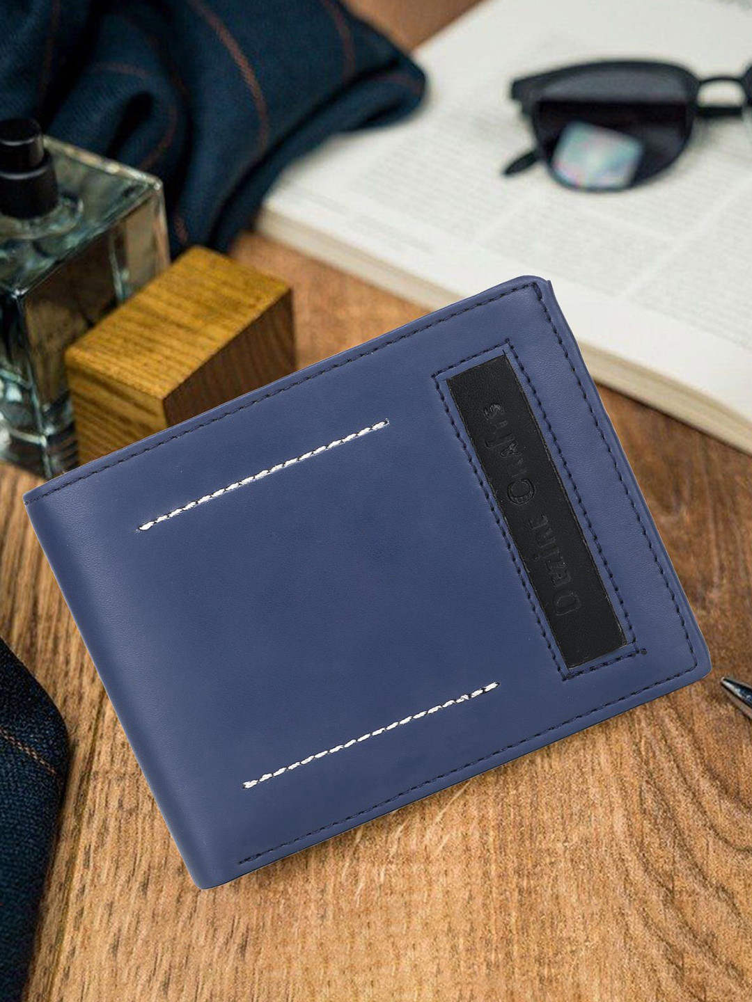 Dezire Crafts Men Brand Logo Bi-Fold Wallet