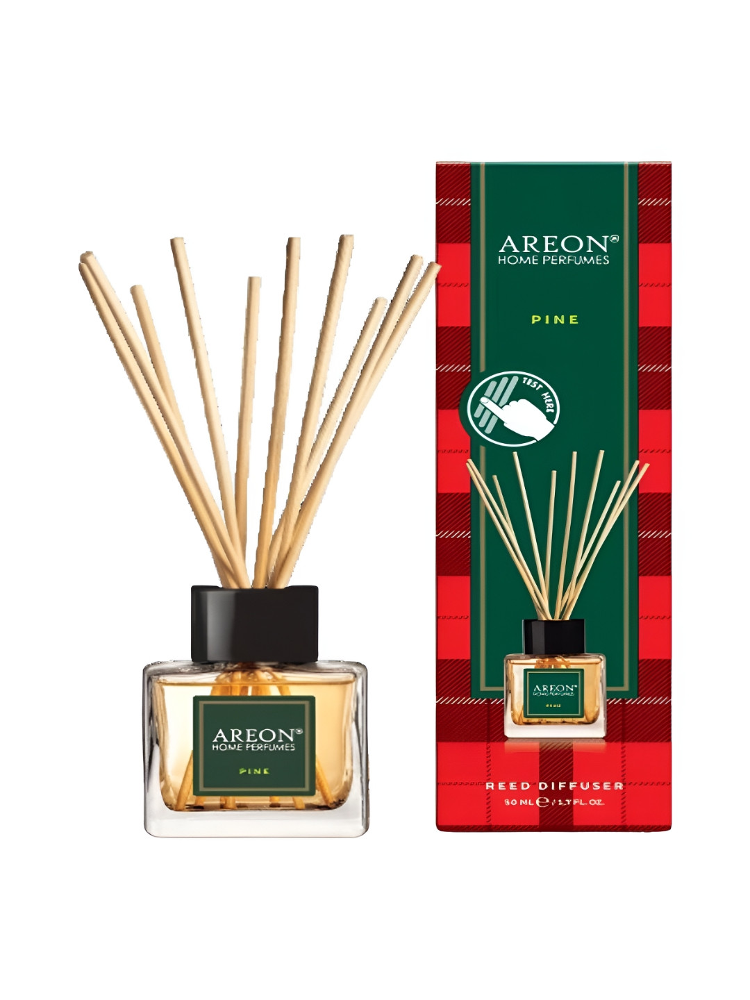 AREON Green & Red Tartan, Pine Home Perfume Sticks 50ml