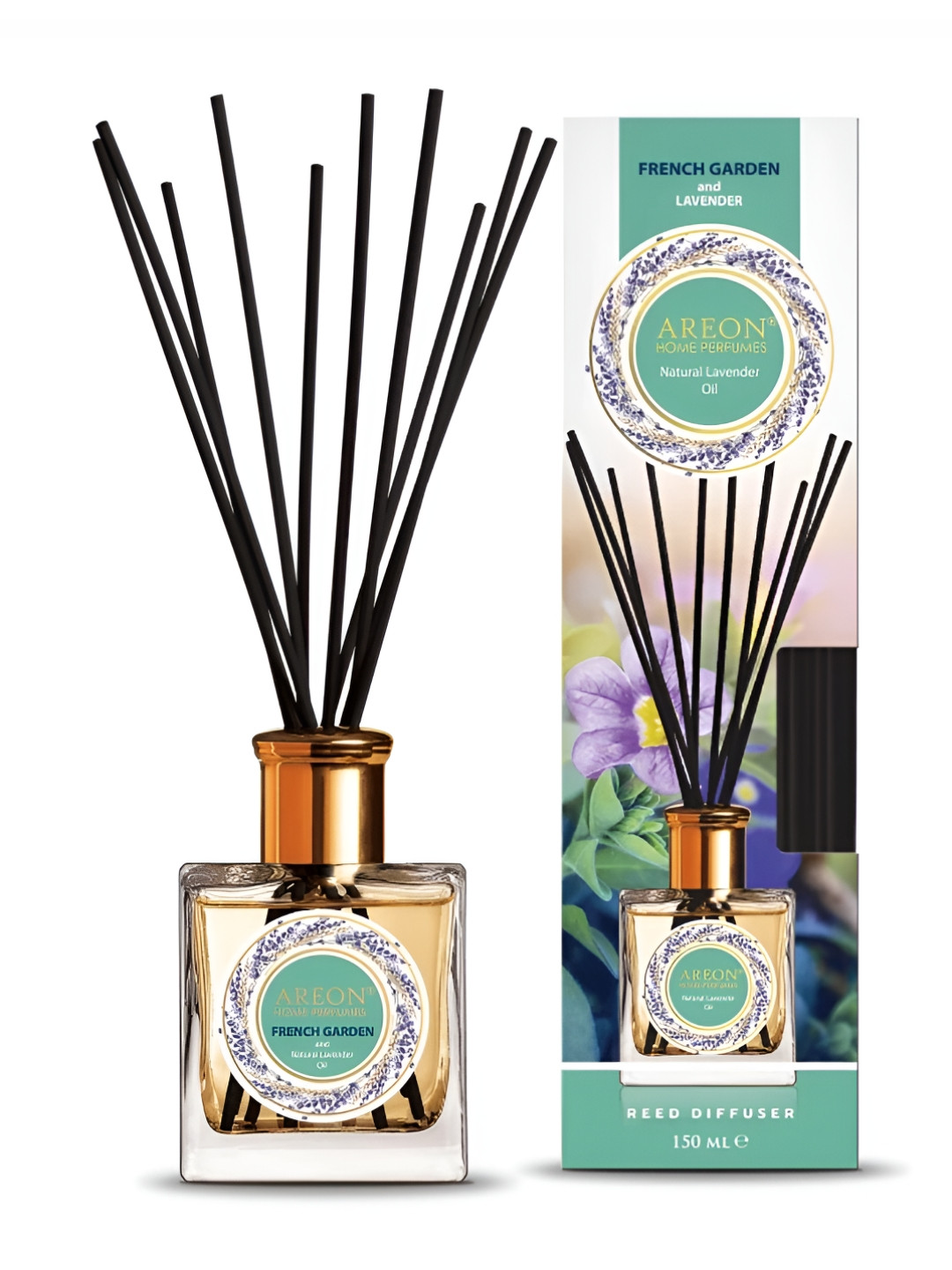 AREON Black & Green French Garden & Lavander Oil Home Perfume Sticks 150 ml