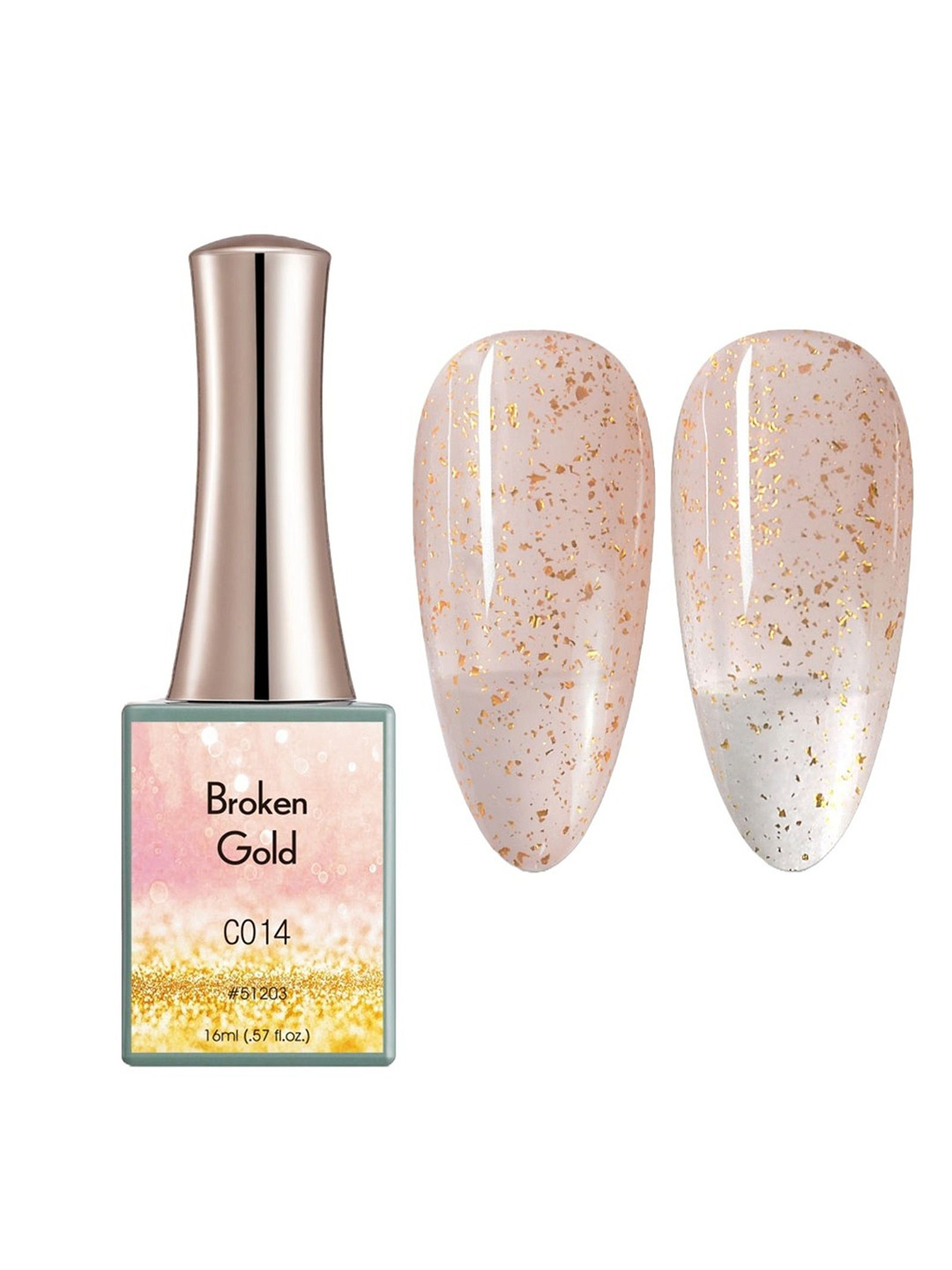 BELLE GAGA Broken Gold Series UV LED Gel Nail Polish - 16 ml - Shade - C014