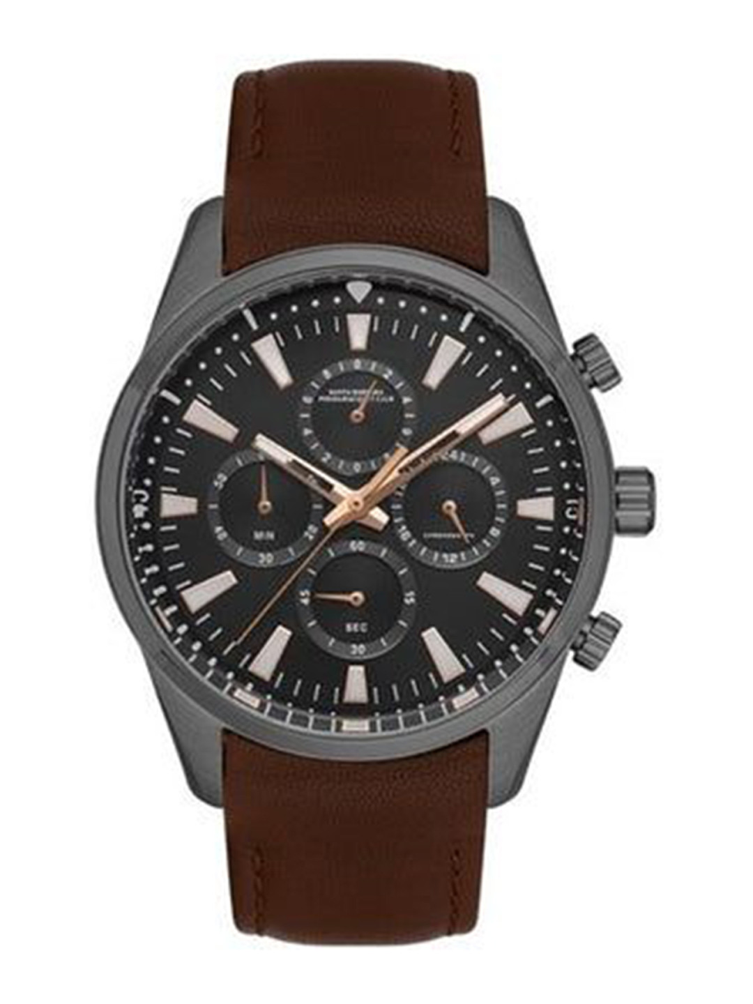 SANTA BARBARA POLO & RACQUET CLUB Men Dial & Leather Straps Analogue Watch SB.1.10519-4