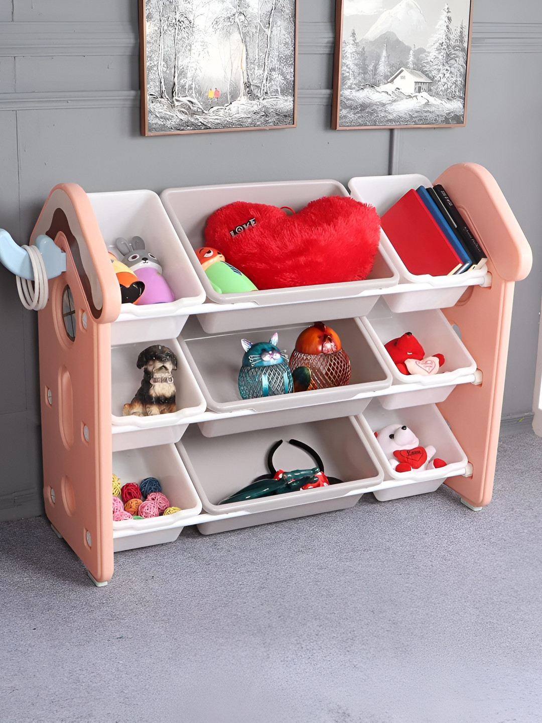 The Tickle Toe Pink & White Super Strong Drawer Organiser