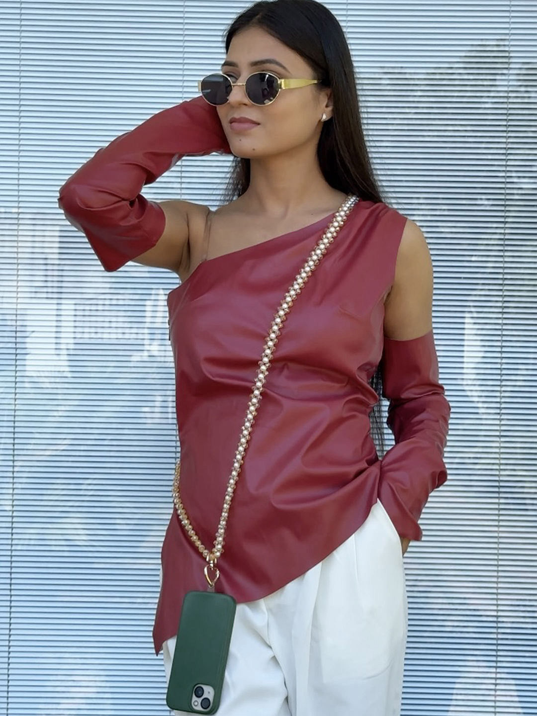 Chiaro Solid Crystal Phone Chain