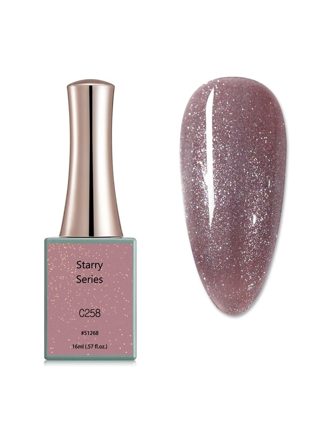 BELLE GAGA Sterry Series UV LED Gel Nail Polish - 16 ml - Shade - Pink C258