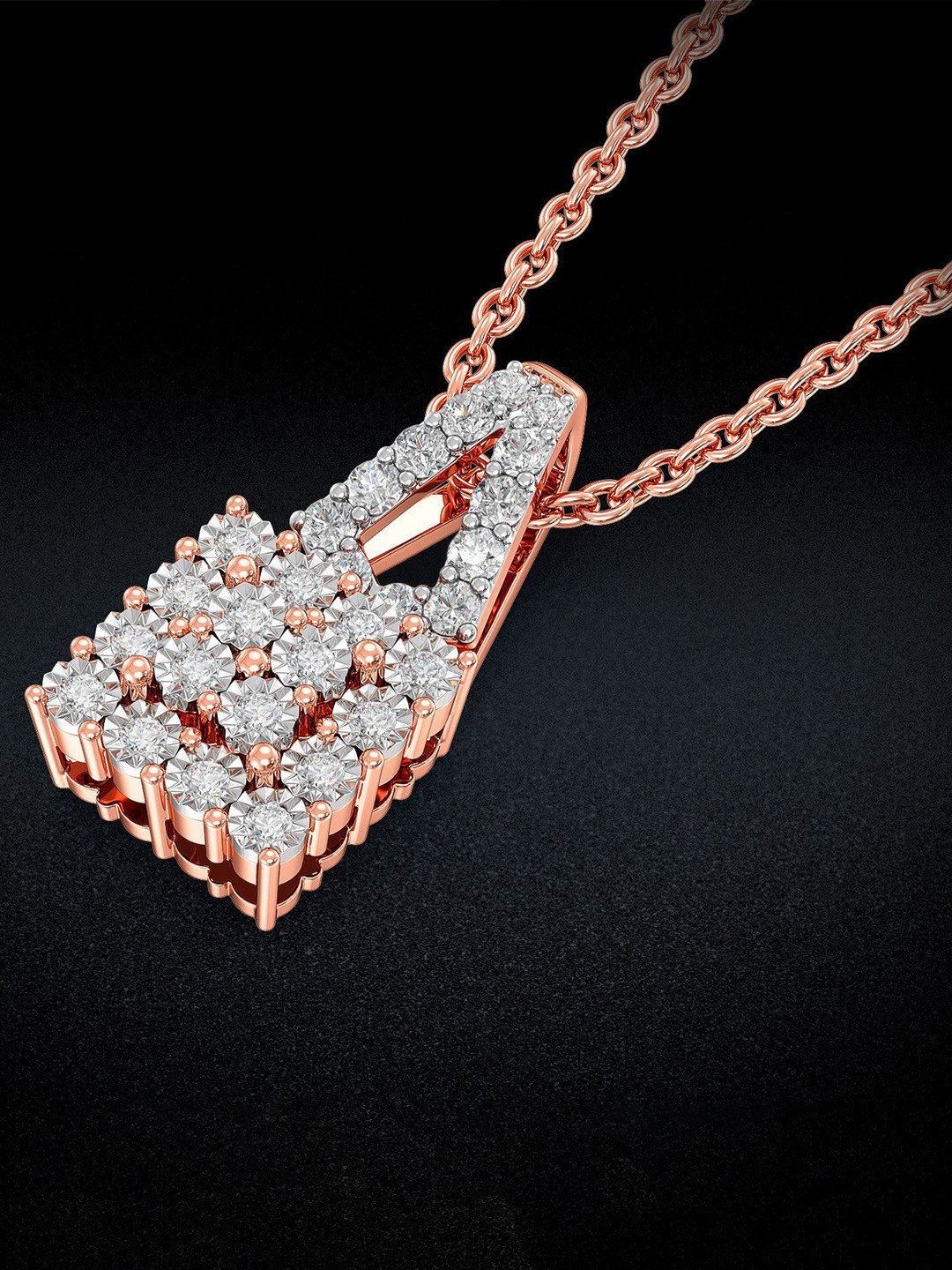 Joyalukkas Elegant Edges Diamond Pendent