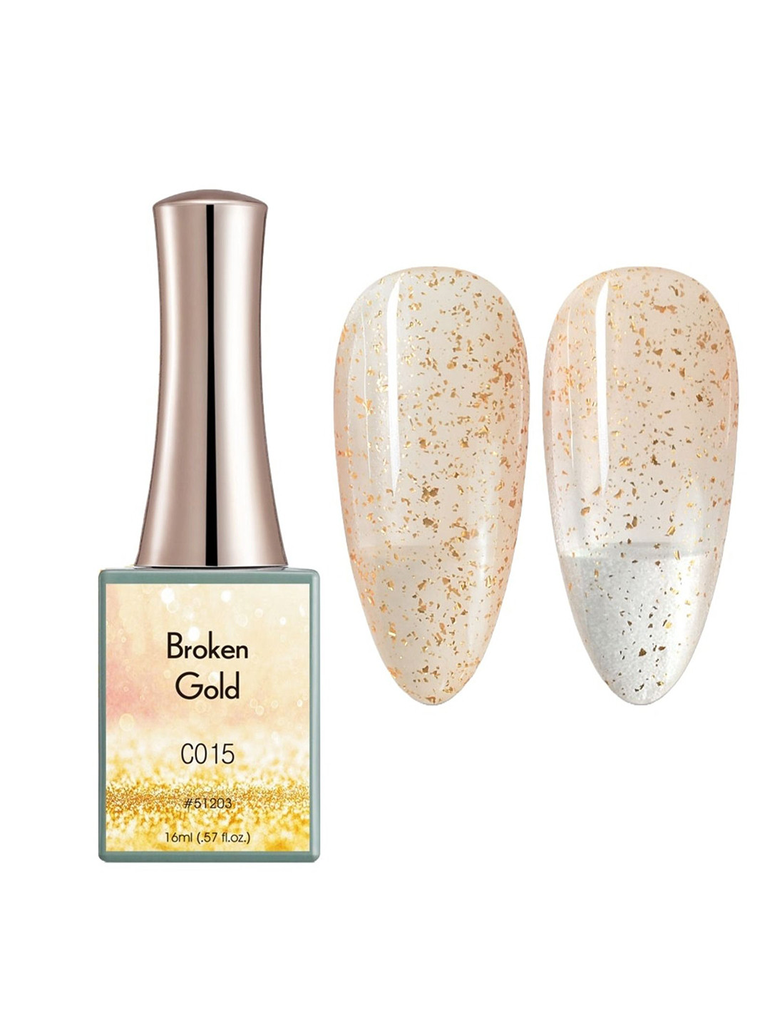 BELLE GAGA Broken Gold Series UV LED Gel Nail Polish - 16 ml - Shade - C015