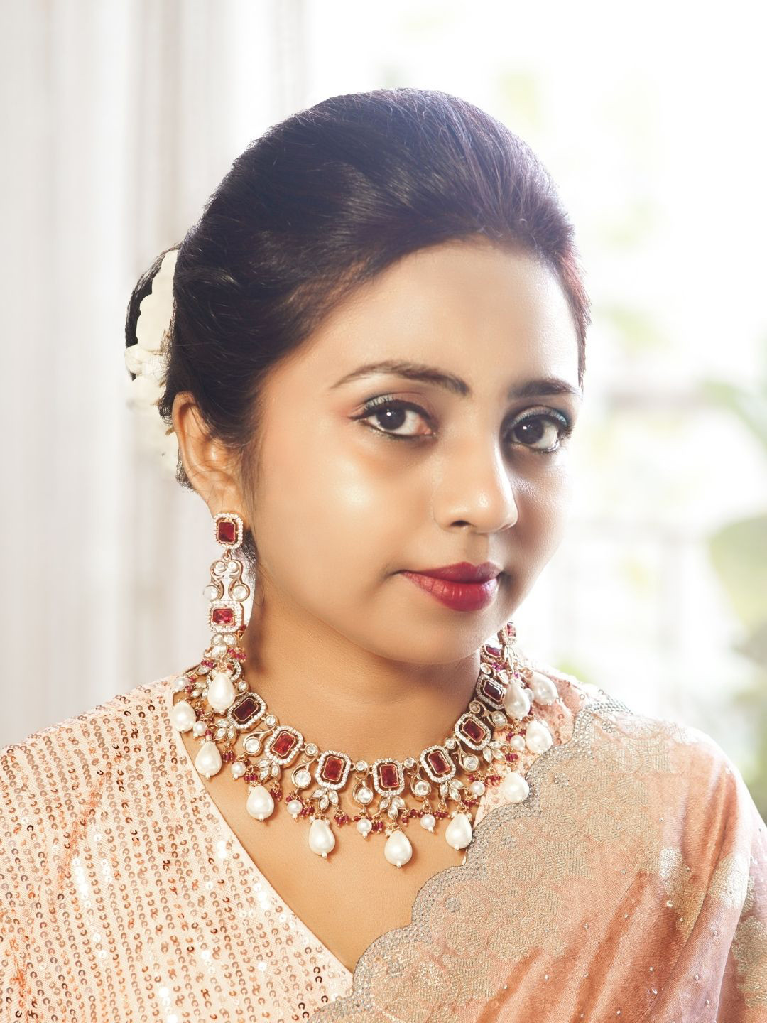 INC63 Royal Ruby Glory Neckalce Set