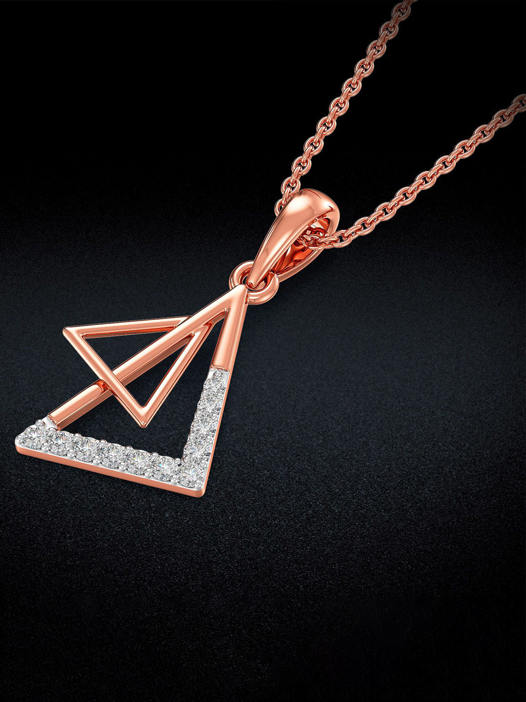 Joyalukkas Double Triad Diamond Pendent