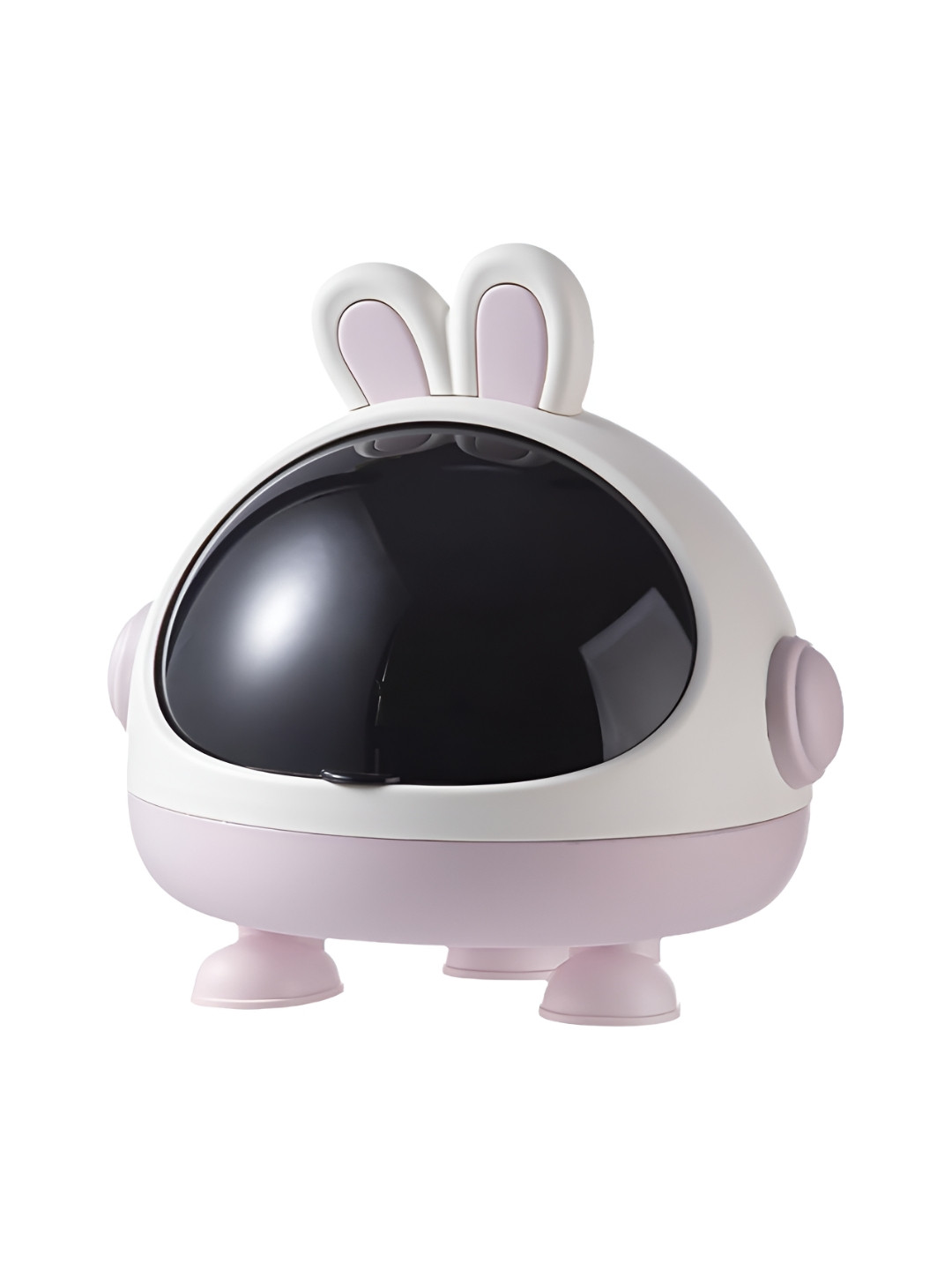 HOUSE OF QUIRK Pink & Black Cute Rabbit Shape Multi-Utility Organizer