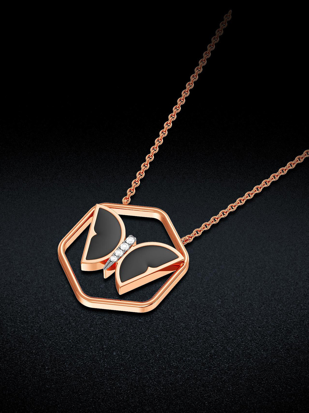 Joyalukkas Smoky Butterfly Diamond Pendant