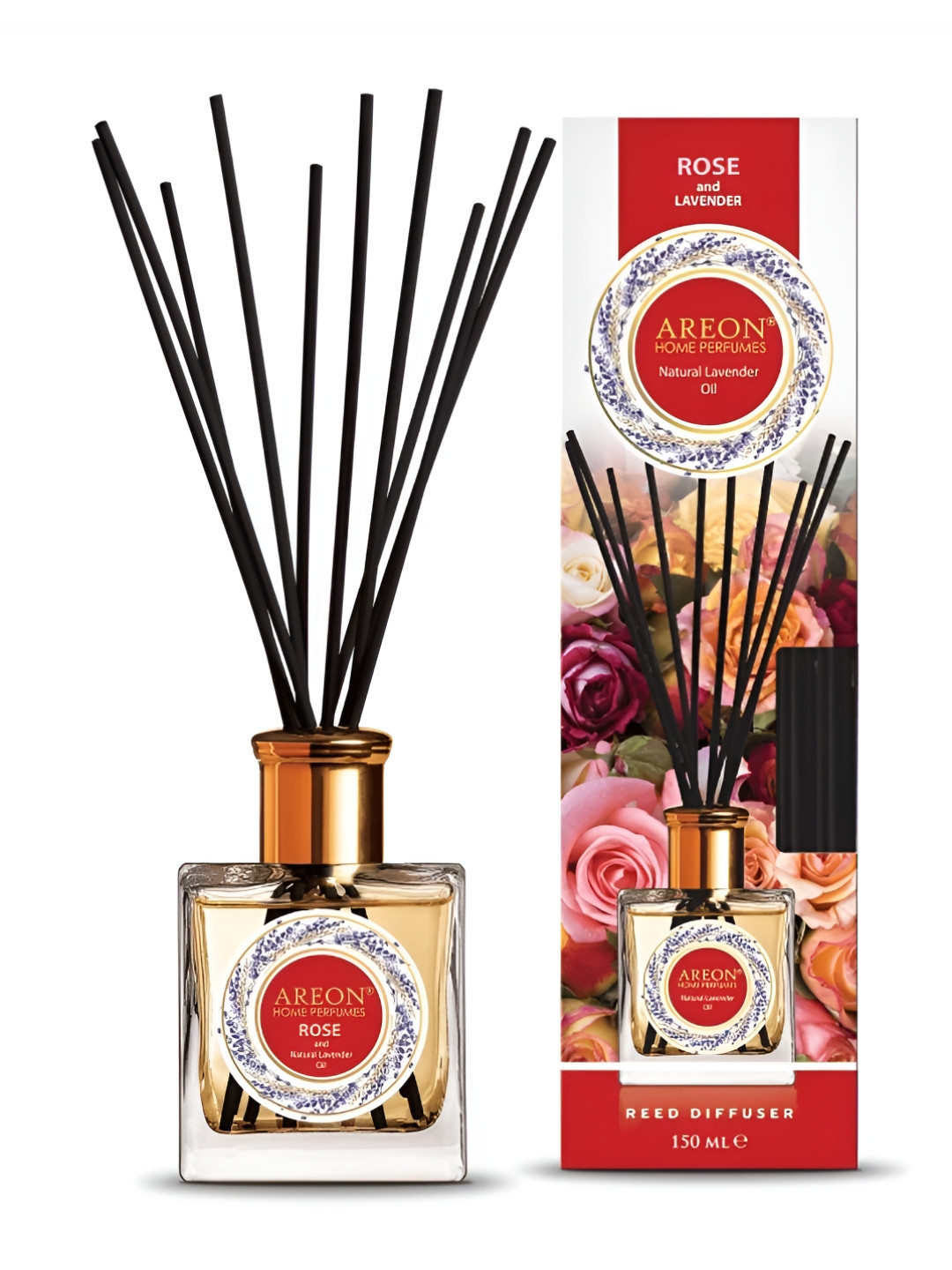 AREON Black & Red Rose & Lavender Home Perfume Sticks 150 ml