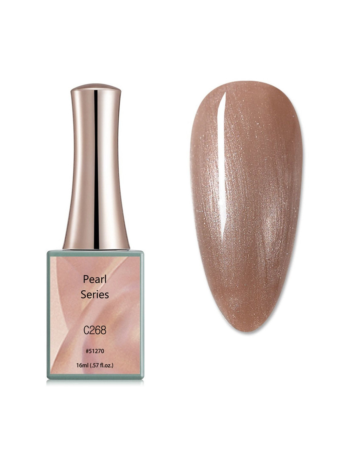 BELLE GAGA Pearl Series UV LED Gel Nail Polish - 16 ml - Shade - Copper C268