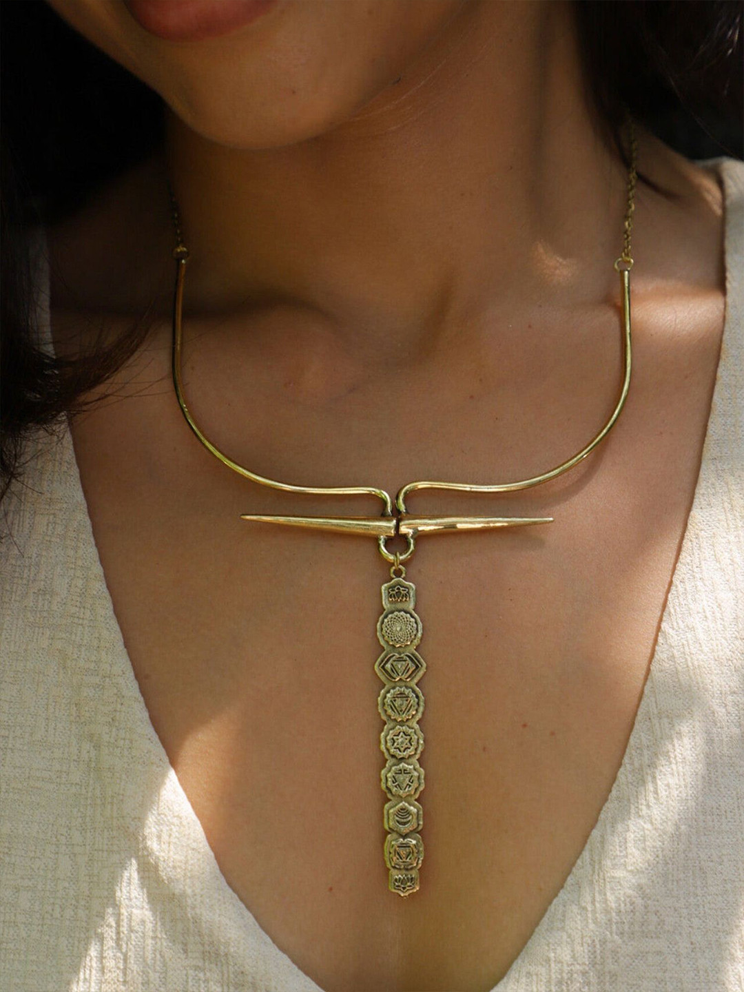 Soul Works Chakra Beaten Necklace