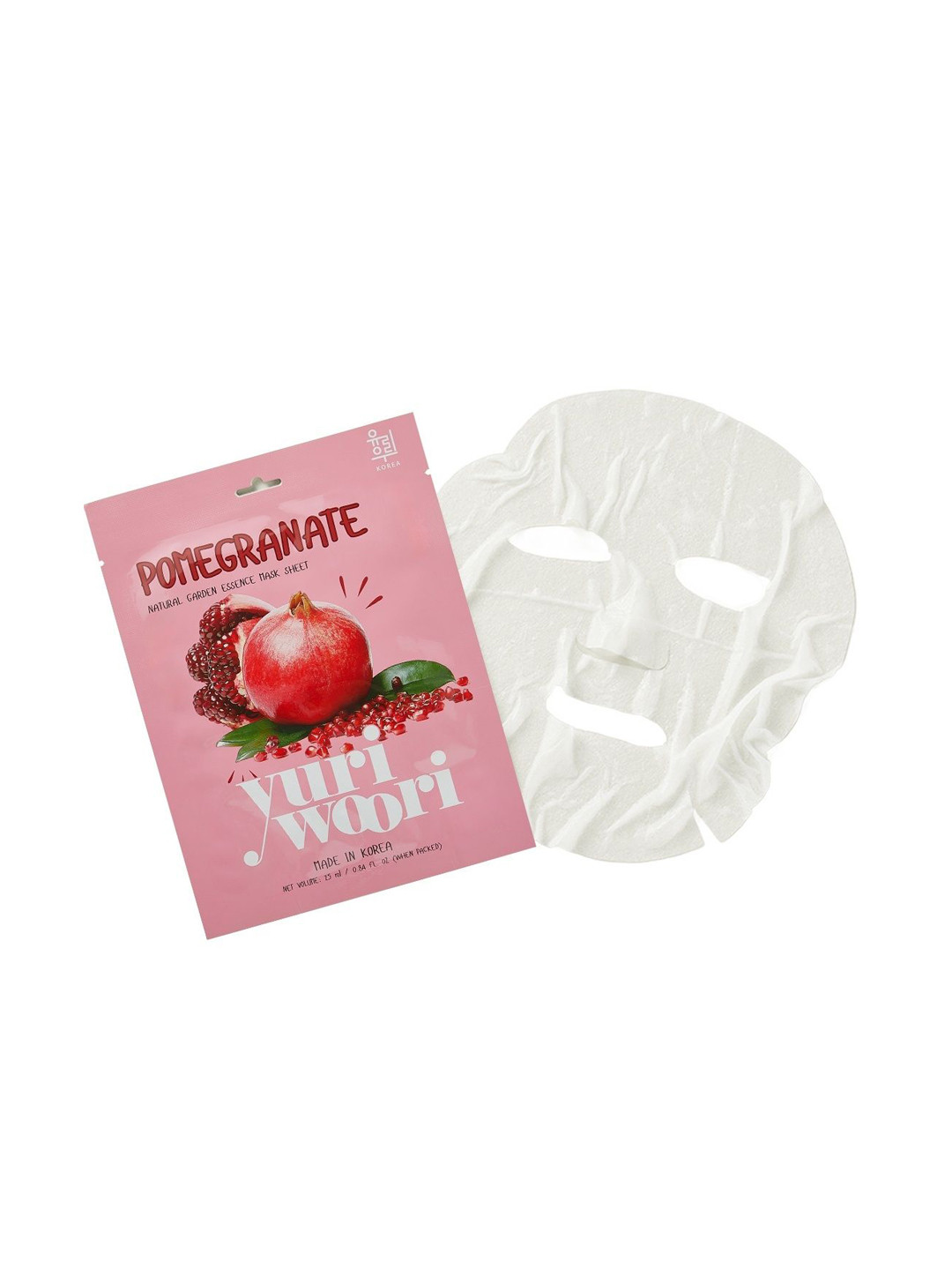 yuri woori Anti-Aging Sheet Mask with Pomegranate & Japanese Cornel 25 ml