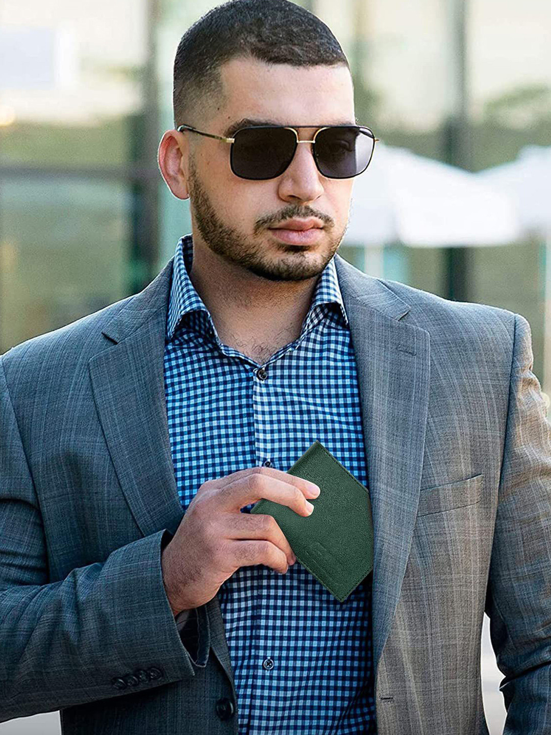 Dezire Crafts Men PU Leather Card Holder