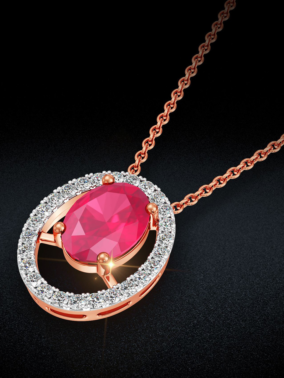 Joyalukkas Scarlet Harmony Diamond Pendant