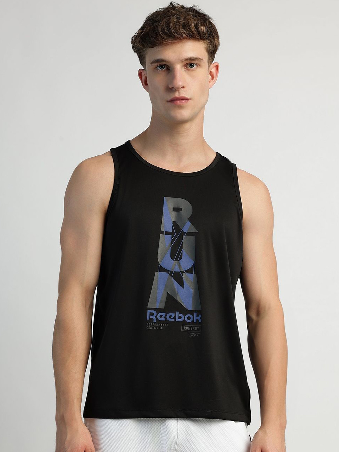 Reebok Printed Round Neck Tank Top-RMTTRA0066