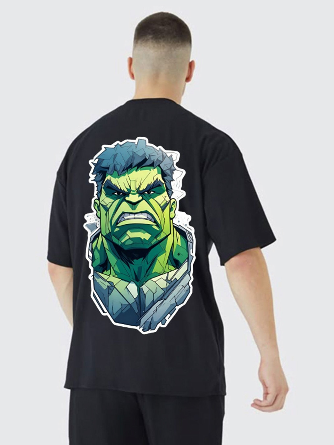 WOBE Men Hulk Graphic Relaxed Fit T-shirt