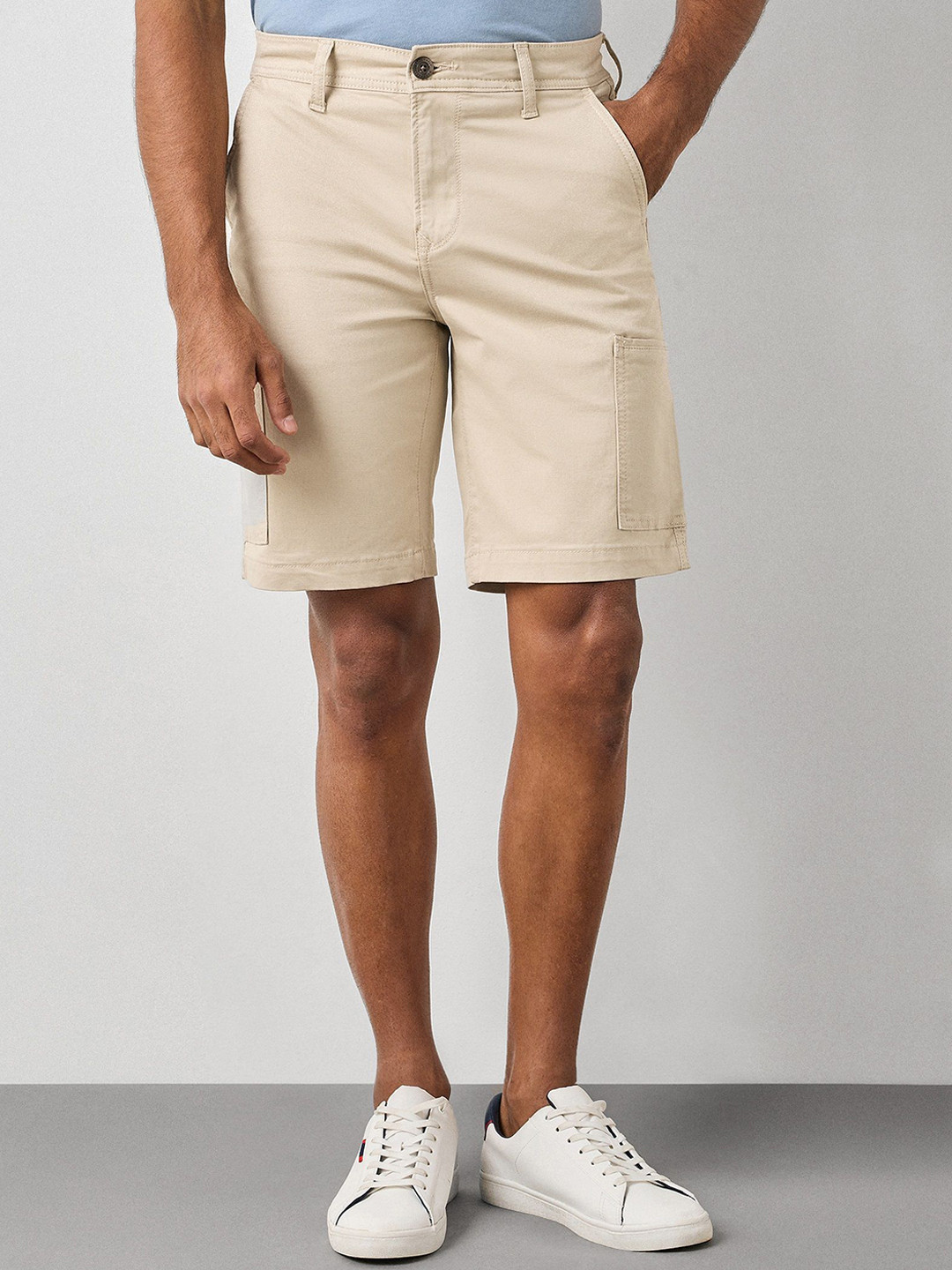 DAGERRFLY Men Solid Regular Fit Cargo Short