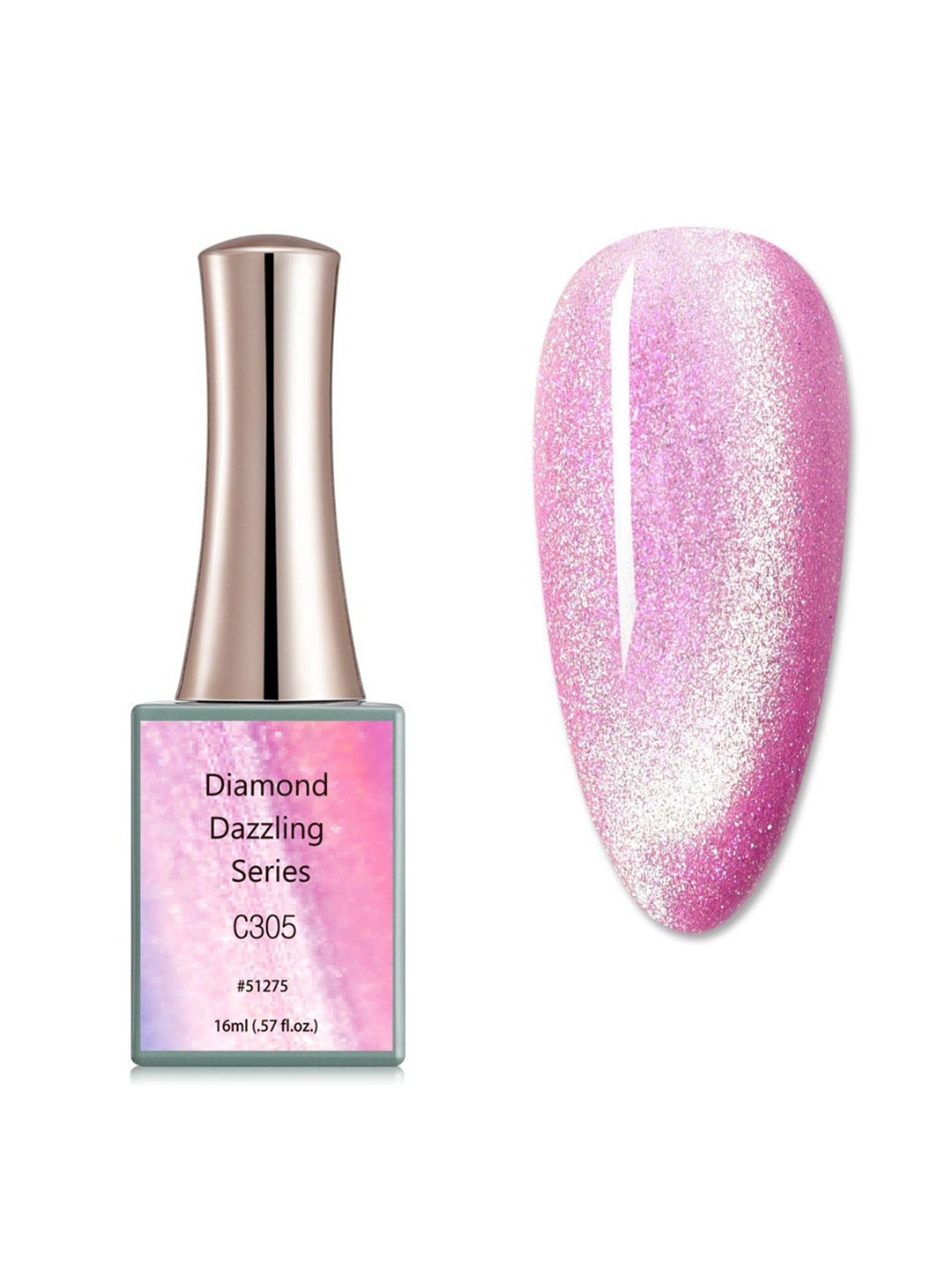 BELLE GAGA Diamond Dazzling Series UV LED Gel Nail Polish - 16 ml - Shade - C305