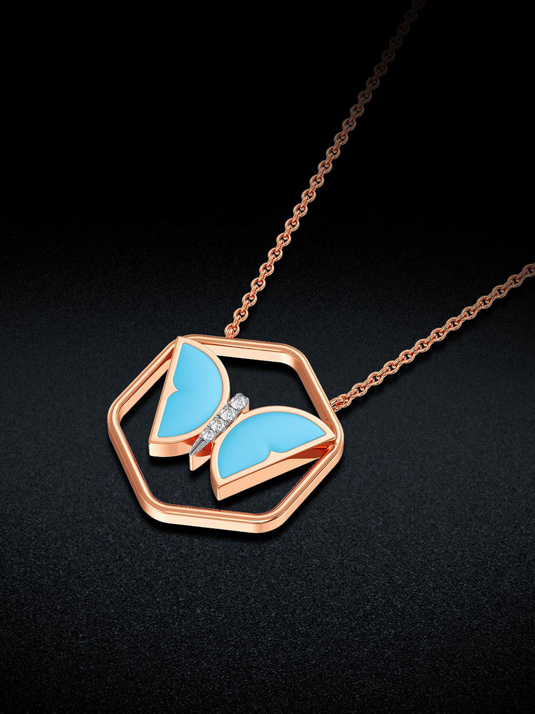 Joyalukkas Ocean Hive Diamond Pendant