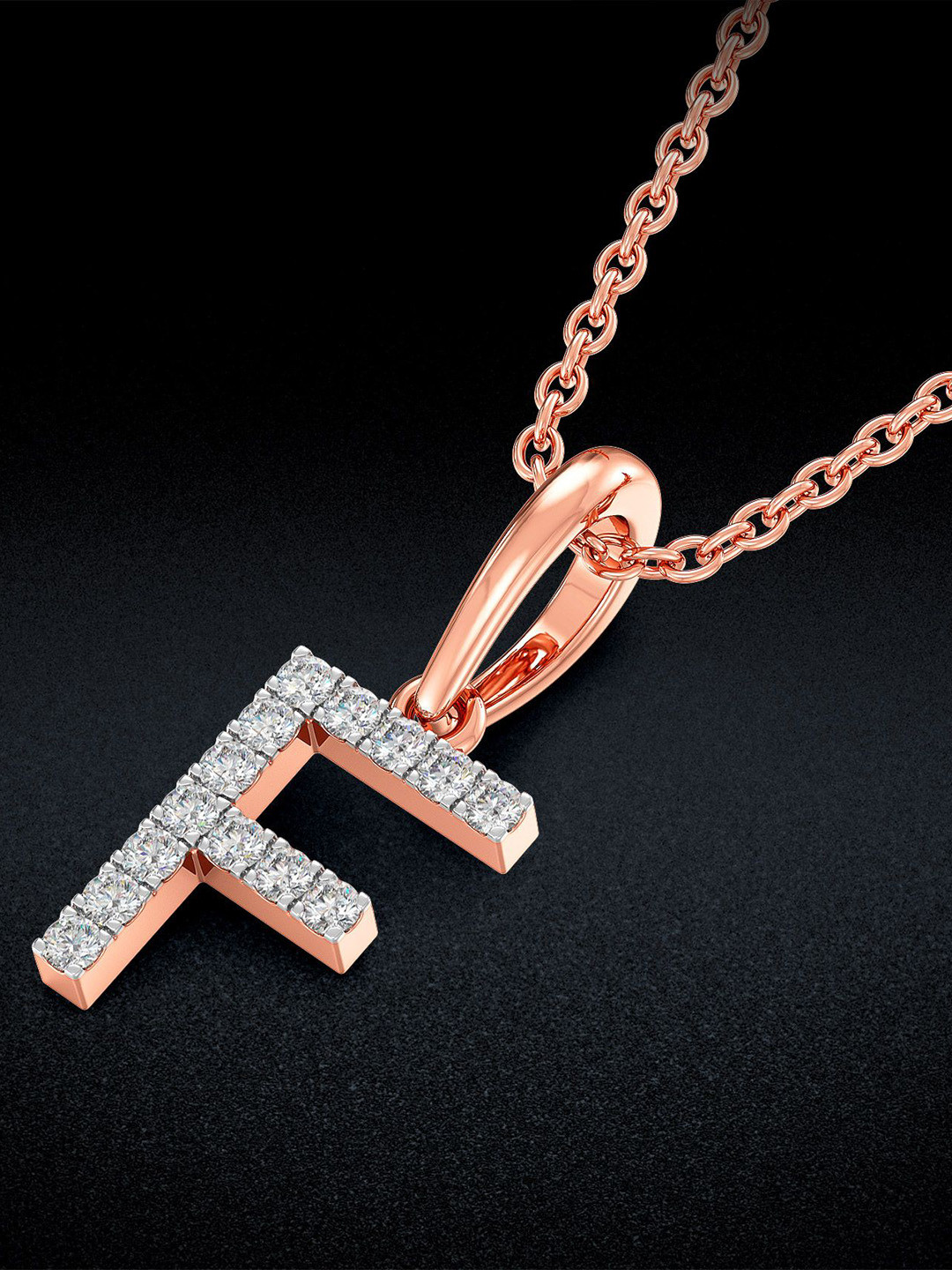 Joyalukkas Luminous F Diamond Pendent