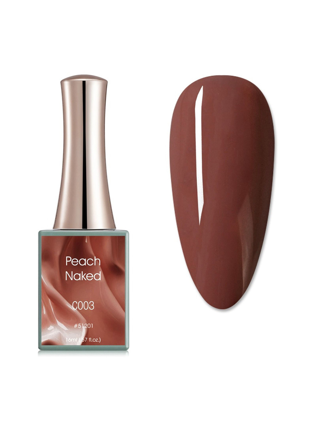 BELLE GAGA UV LED Gel Nail Polish - 16 ml - Peach Naked  C003