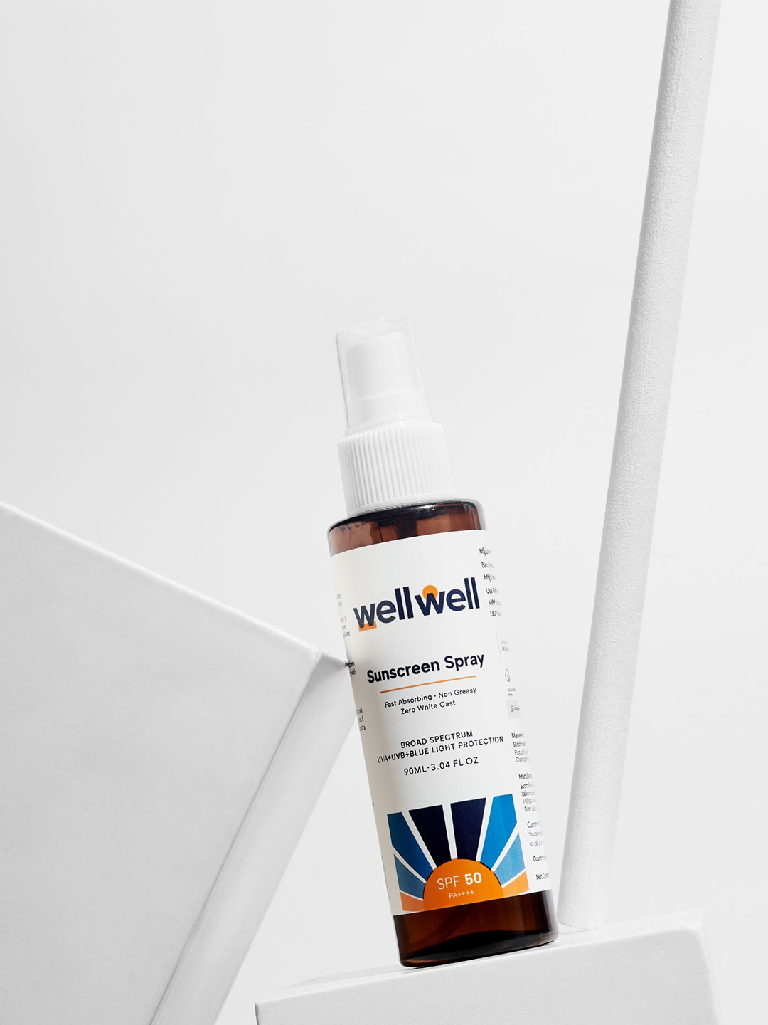 wellwell SPF 50 PA++++ Sunscreen Spray- 90 ml