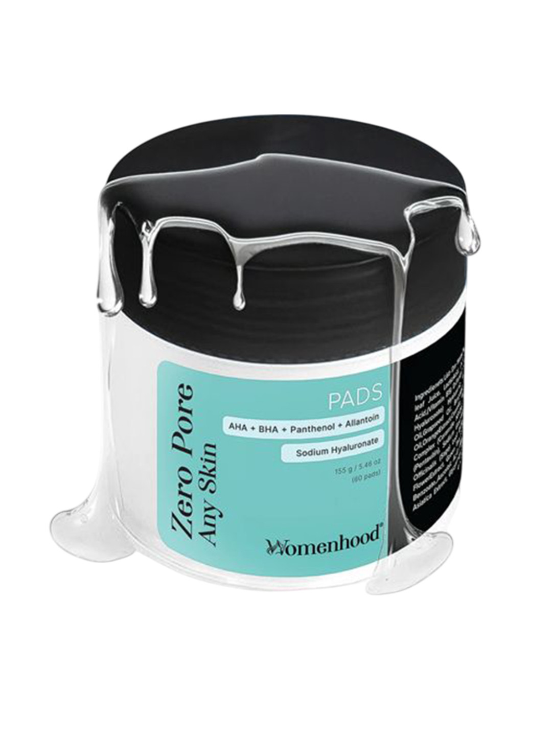 Womenhood Zero Pore Pads For Exfoliation & Pore Care - 60 Pads