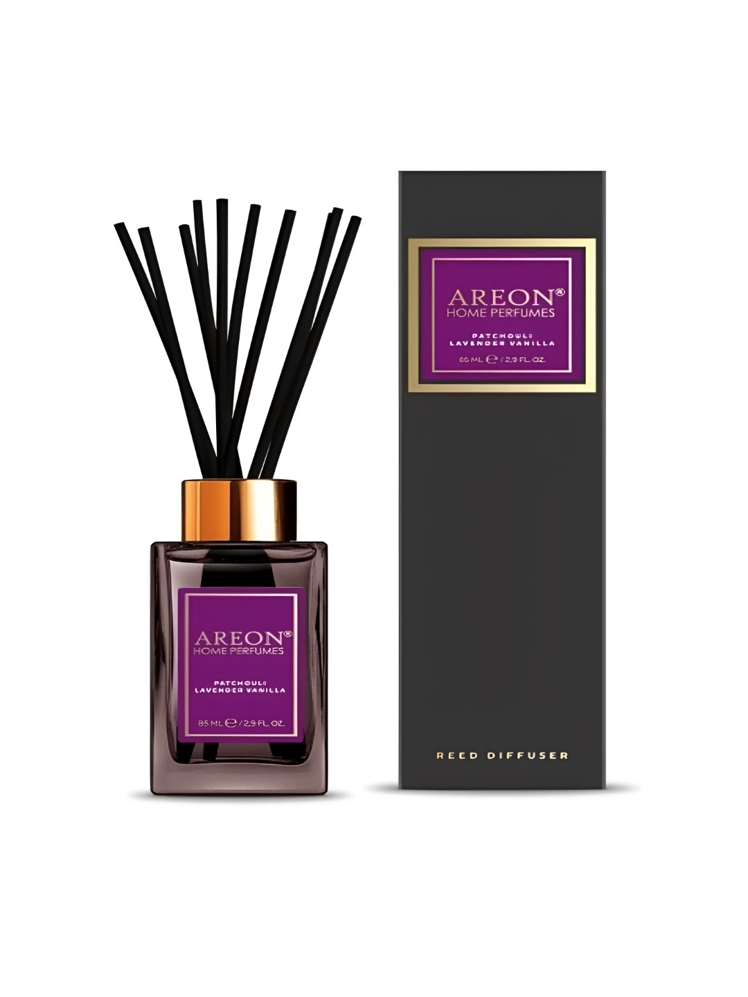 AREON Purple & Black Patchouli, Lavender & Vanilla Home Perfume Sticks 85ml