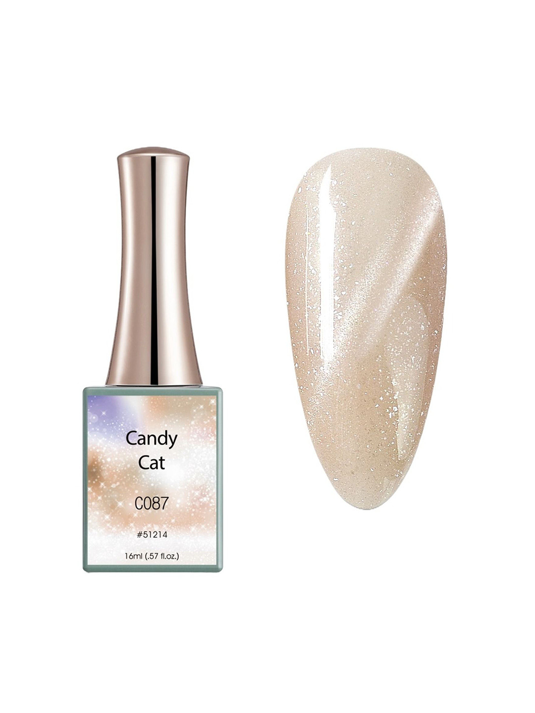 BELLE GAGA Candy CatEye Series UV LED Gel Nail Polish - 16 ml - Shade - C087