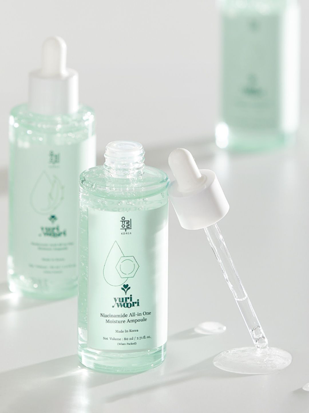 yuri woori All-In-One Korean Niacinamide Moisture Ampoule for Absolute Radiance 80 ml