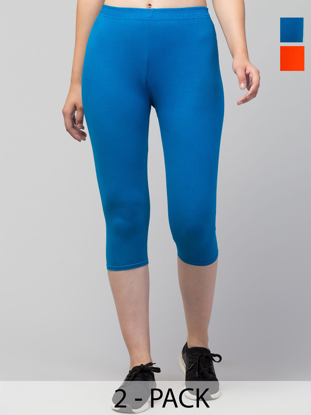DRAXSTAR Women Pack Of 2 XS Skinny Fit Capris