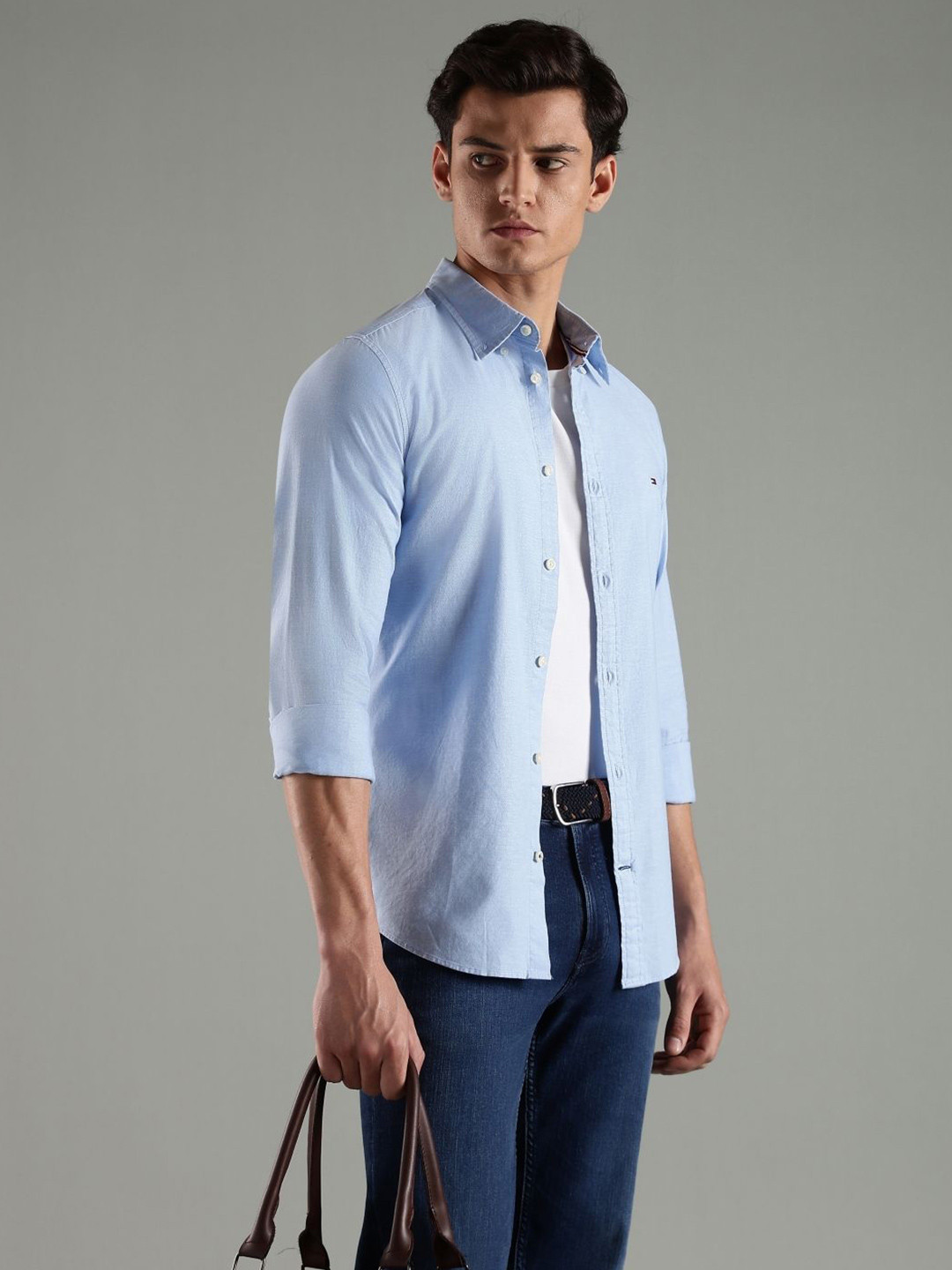 Tommy Hilfiger Spread Collar Oxford Slim Fit Shirt
