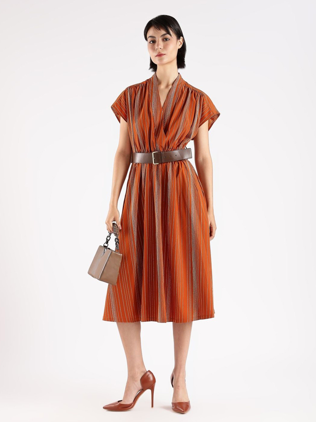 Calvin Klein Jeans Striped A-Line Dress