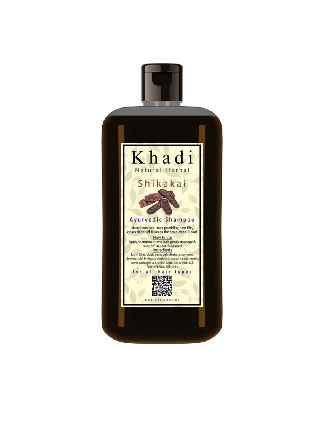 khadi natural herbal Shikakai Shampoo For Hair Growth - 1L