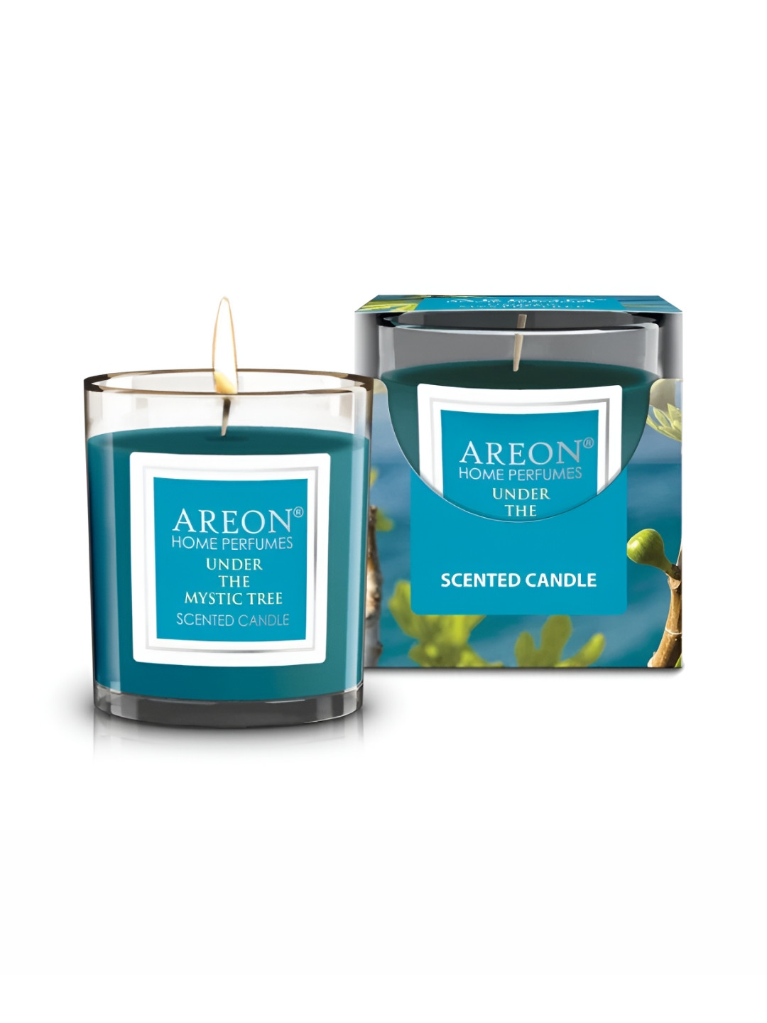 AREON Scented 1 Wick Under The Mystic Tree Solid Geometric Regular Jar Candles