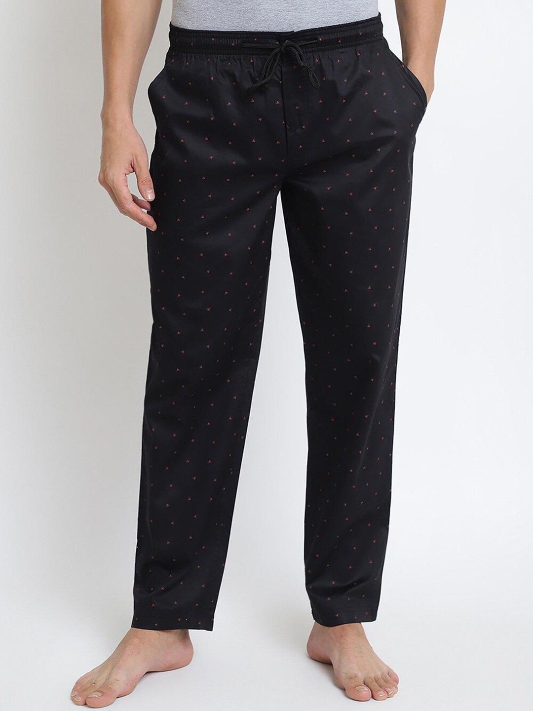 Van Heusen Innerwear All over Printed Pure Combed Cotton Drawstring Waist Lounge Pant