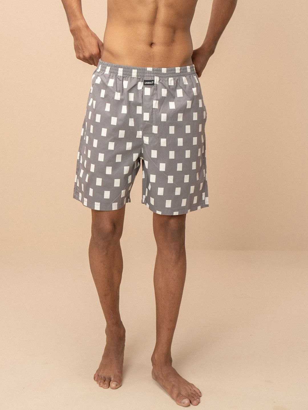 Unibro Printed Pure Combed Cotton Mis-Rise Boxers WOVENBOXER-WB47