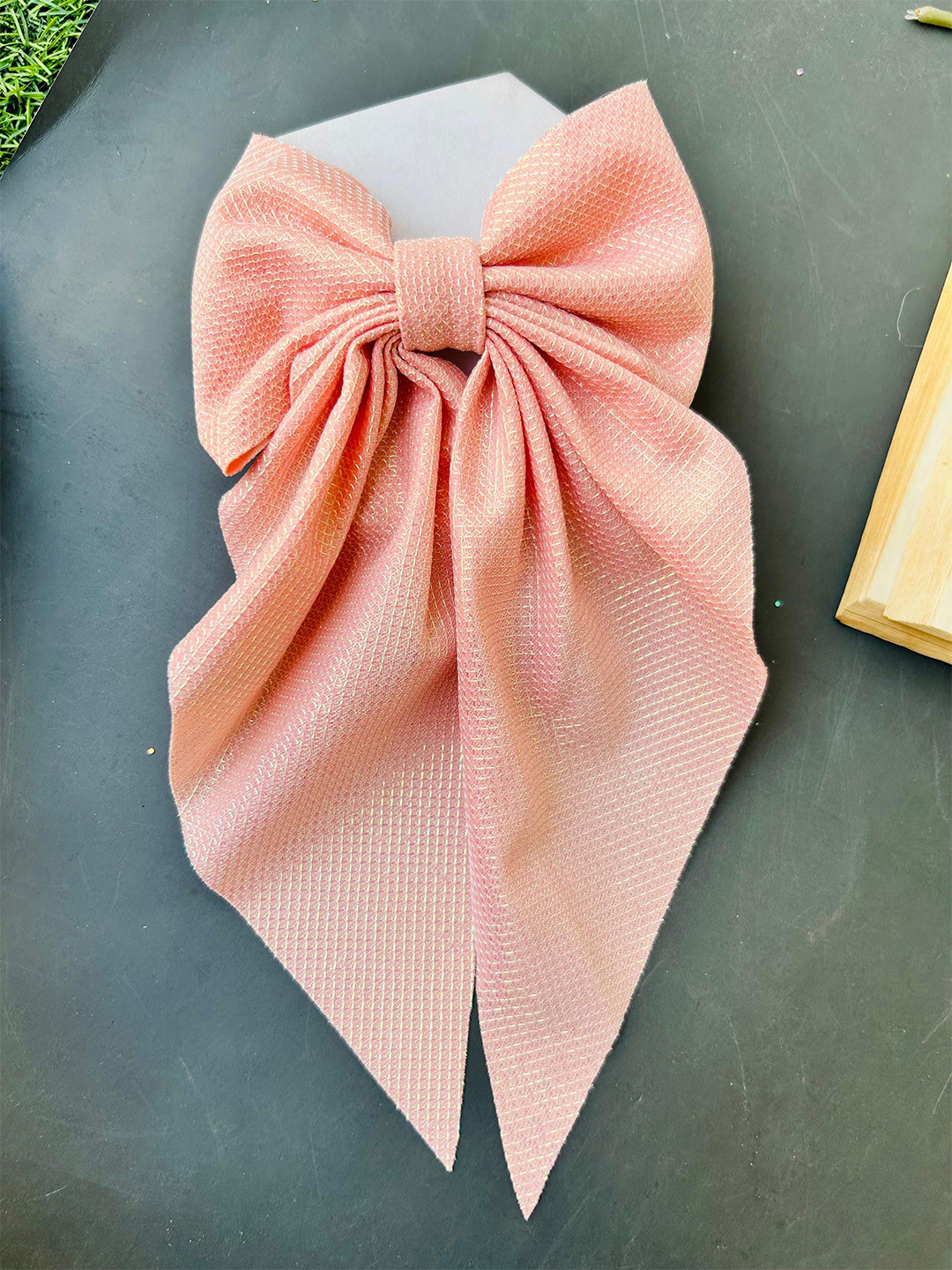 Radhya Accessories Women Glacier Glow Elegant Hair Bow Clip