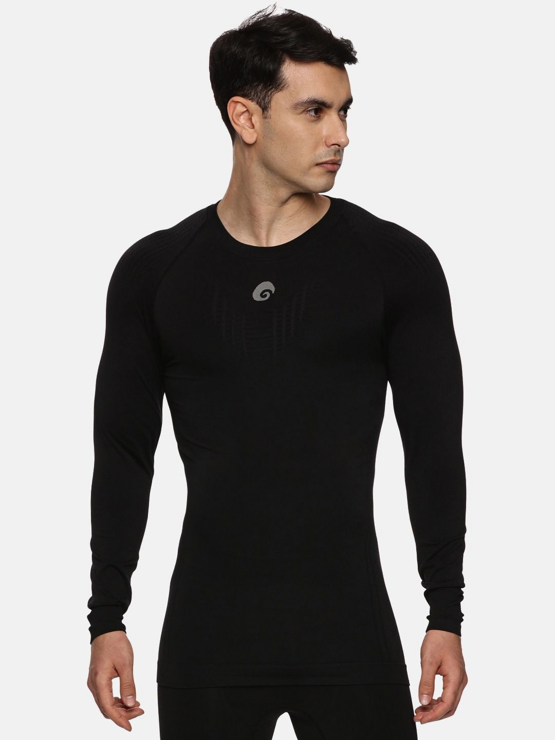 Omtex Round Neck Raglan Sleeves Seamless Compression T-shirt
