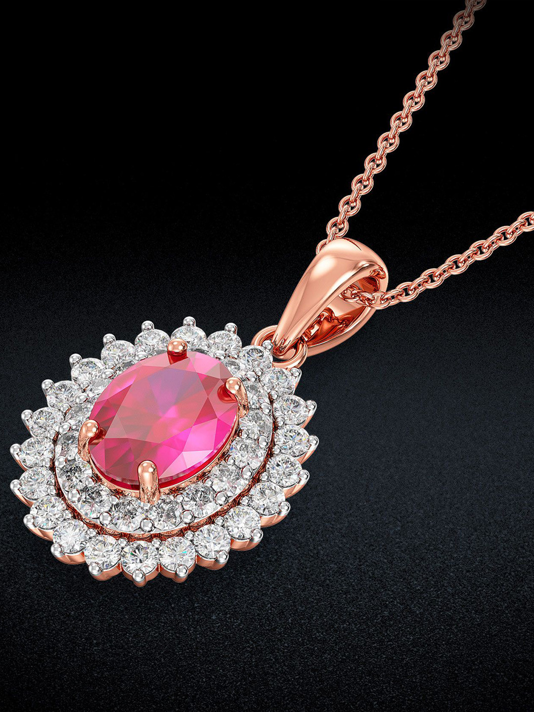Joyalukkas Scarlet Glow Diamond Pendant