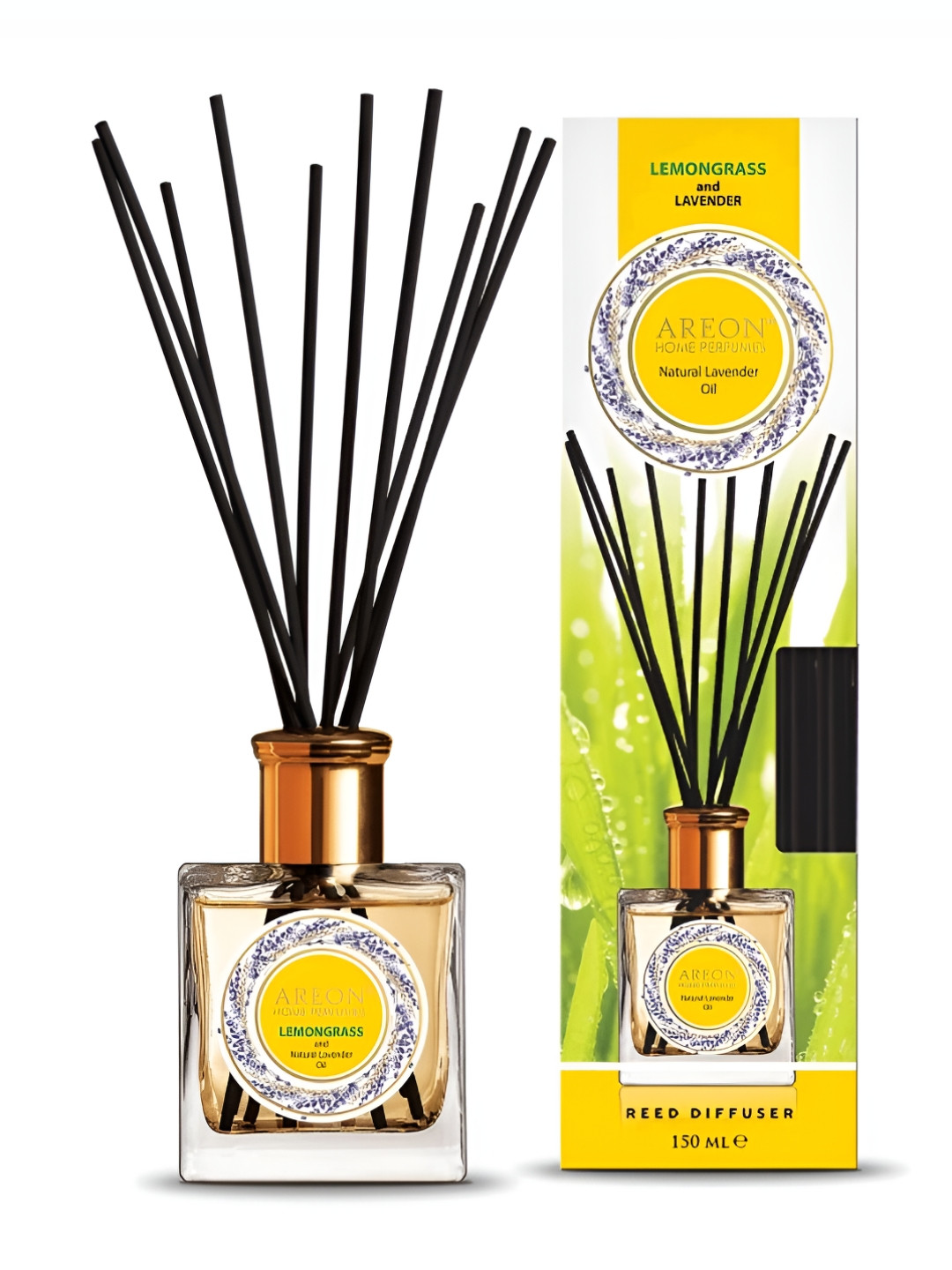 AREON White & Green Lemongrass & Lavander Oil Home Perfume Sticks 150ml