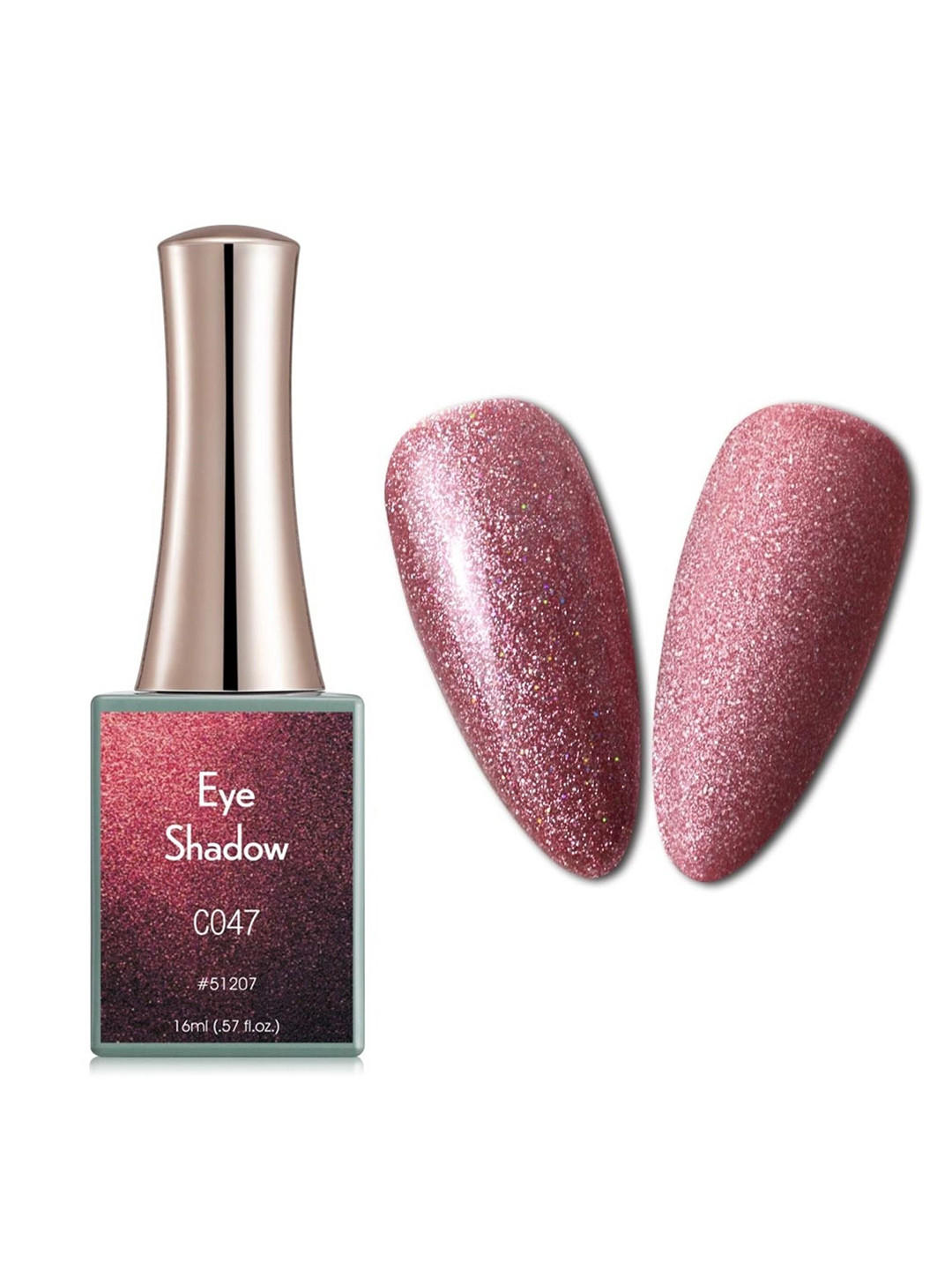 BELLE GAGA Eye Shadow Series UV LED Gel Nail Polish - 16 ml - Shade - Pink C047