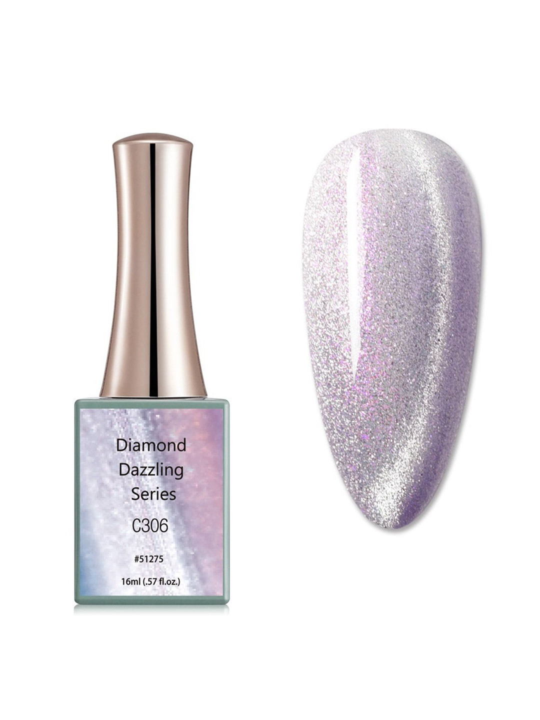 BELLE GAGA Diamond Dazzling Series UV LED Gel Nail Polish - 16 ml - Shade -  C306