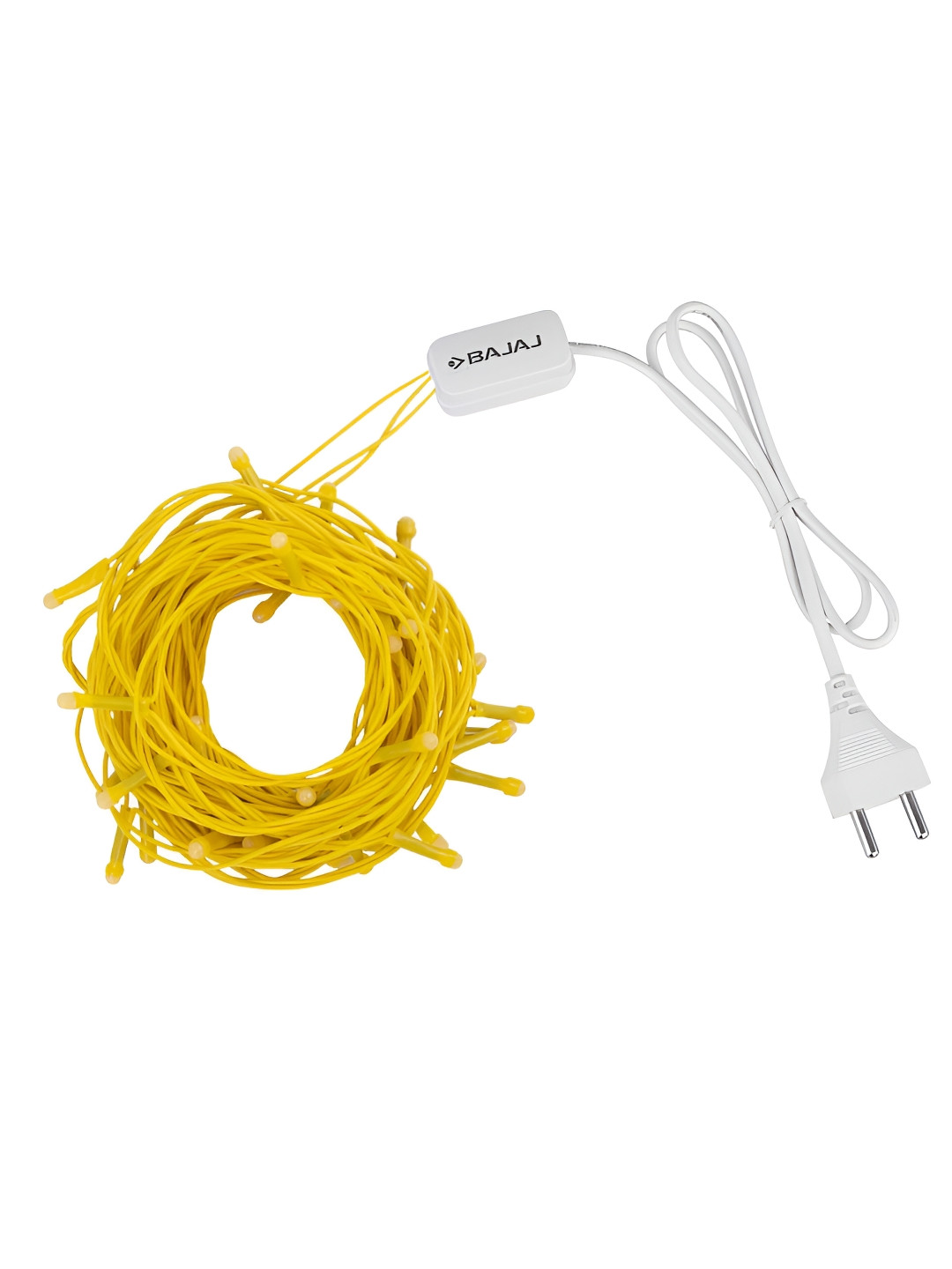 Bajaj Glimmer Yellow Rice Shape LED String Lights