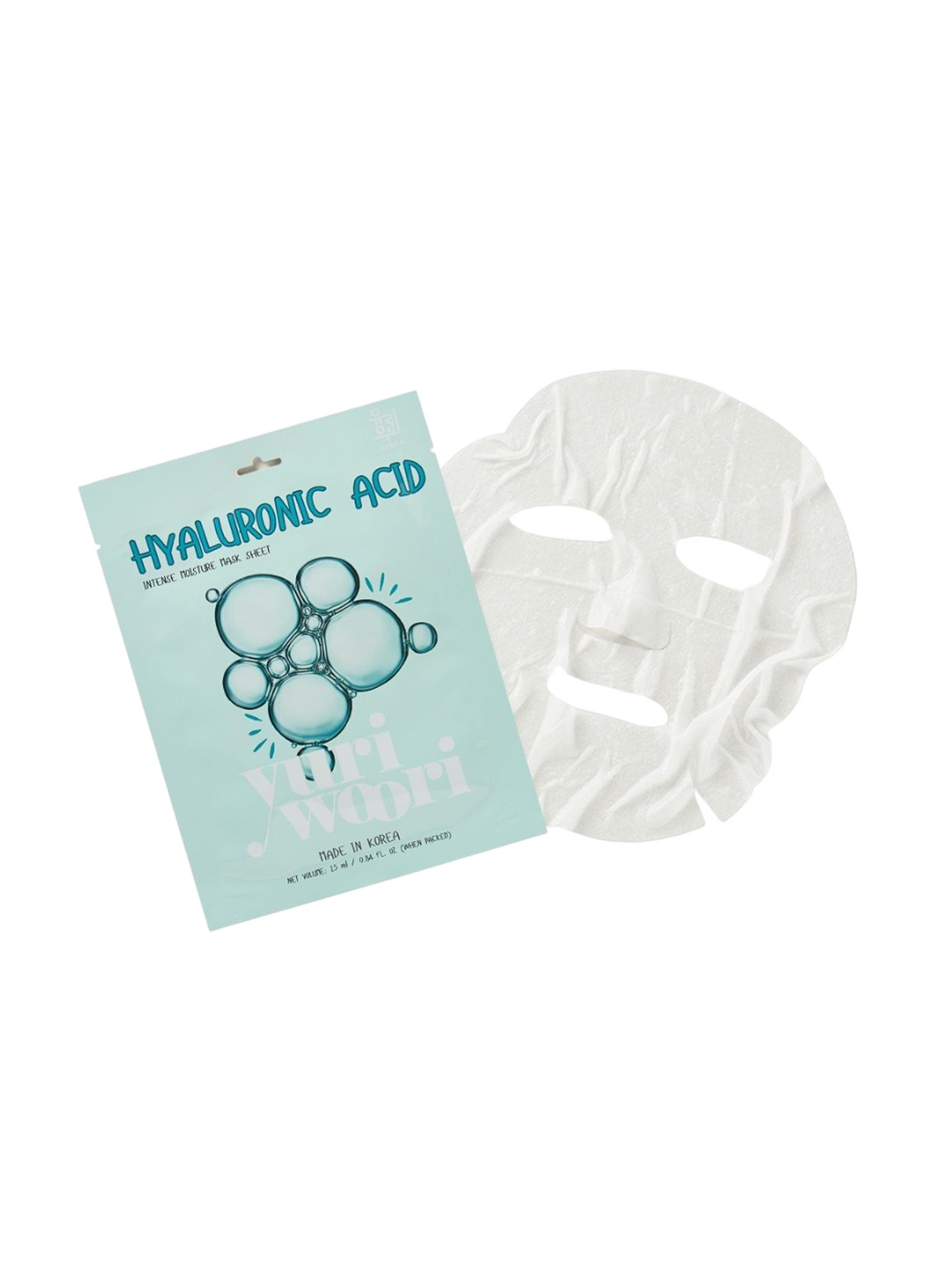 yuri woori Hyaluronic Acid & Collagen Sheet Mask for Korean Glass Skin Glow 25 ml