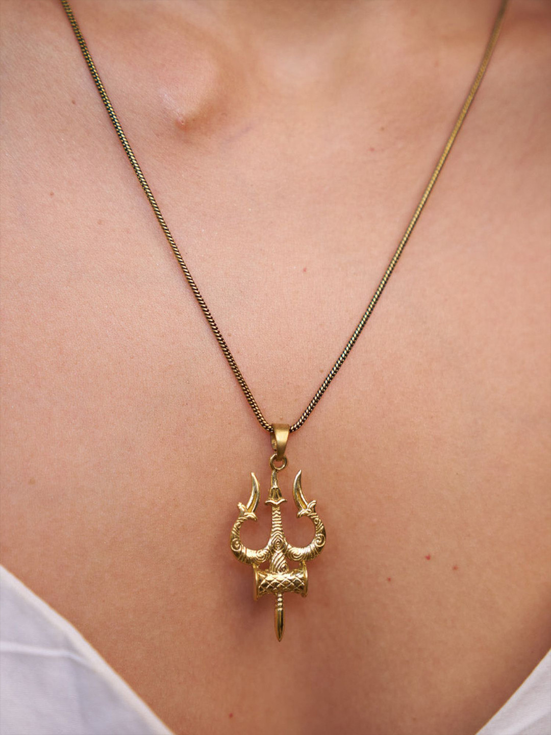 Soul Works Trishul Contemporary Pendants with Chains